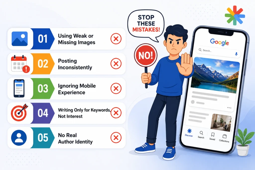 Common Mistakes That Kill Google Discover Traffic